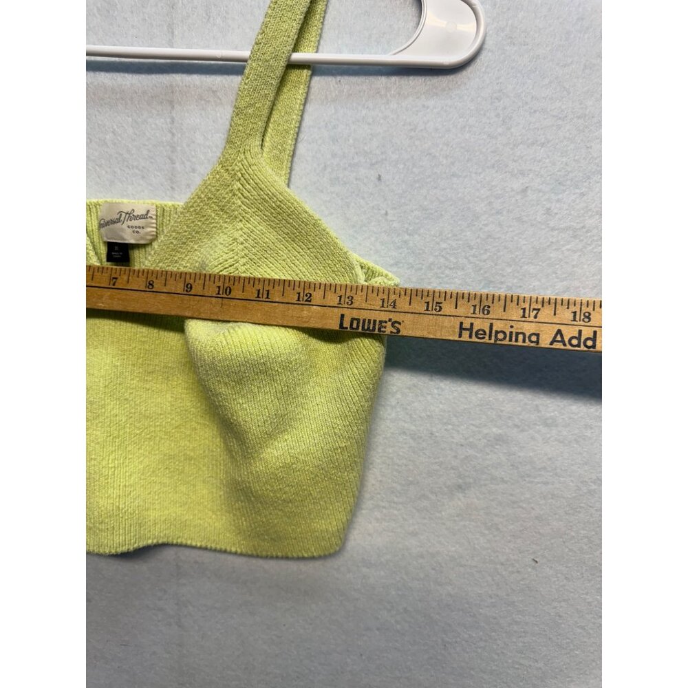 Universal Thread XL Lime Green Knit Crop Top - Picture 3 of 6